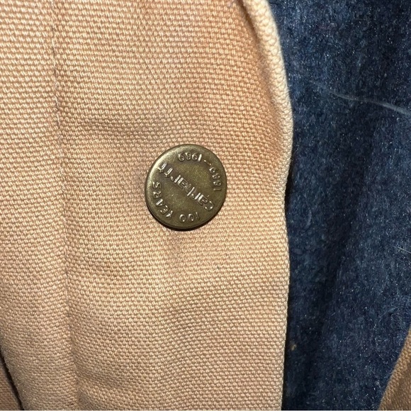 Vintage 1989 100 Years CARHARTT Blanket Lined
Chore Coat Jacket Size XXXL - Picture 10 of 12